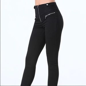 High waisted Bebe black pants